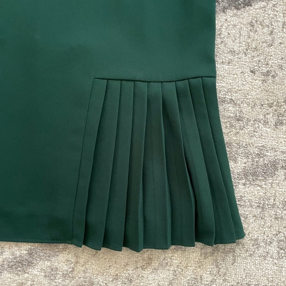 Zara Green Pleated Bottom Dress - Picture 2 of 4